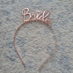 Rose Gold Bride Headband